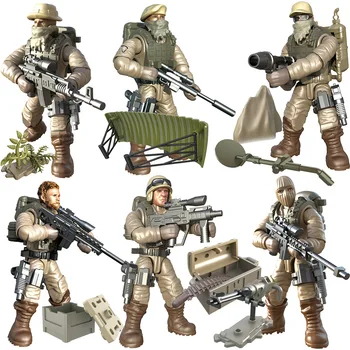 6Pcs/set PUBG Army Soldiers World War II Building Blocks WW2 Military Series with Weapons Guns Bricks Toys For Kids
6Pcs/set PUBG Army Soldiers World War II Building Blocks WW2 Military Series with Weapons Guns Bricks Toys For Kids