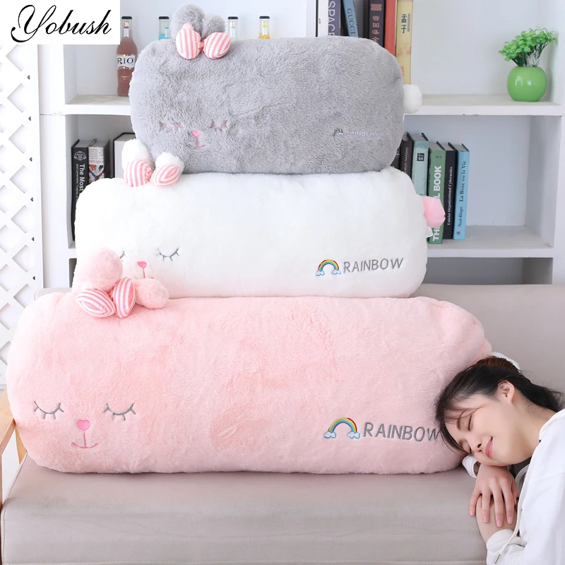 Sleeping Rabbit Plush Pillow Fuzzy Stuff Stripe Bow Knot Square Shaped Plush Bunny Animal Pillows Decor White/Pink/Grey
Sleeping Rabbit Plush Pillow Fuzzy Stuff Stripe Bow Knot Square Shaped Plush Bunny Animal Pillows Decor White/Pink/Grey