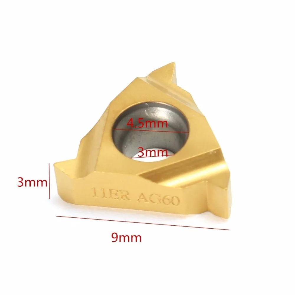 New Arrival 1/10Pcs 1/4'' 11ER A60 Carbide Inserts for SIR/SNR Internal Threading CNC Blade Tool Holder Insert
New Arrival 1/10Pcs 1/4'' 11ER A60 Carbide Inserts for SIR/SNR Internal Threading CNC Blade Tool Holder Insert