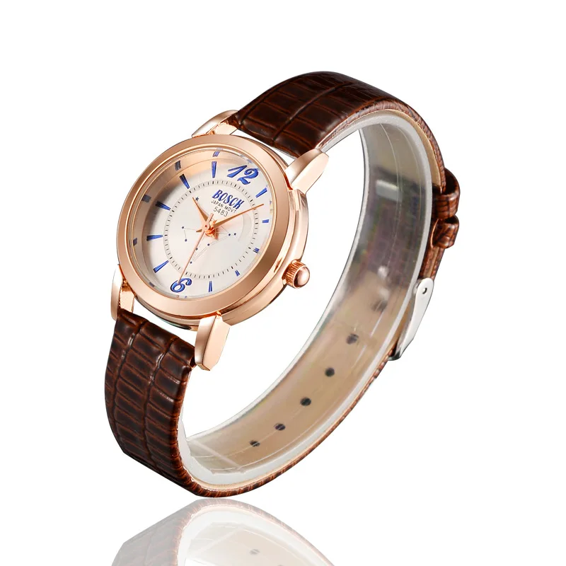 Leather fashion watch student watch female quartz watch 443#