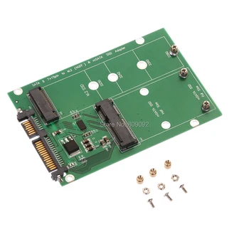 mSATA & NGFF M2 to SATA Adapter Card Converter mSATA/NGFF SSD to 2.5inch SATA adaptator Adapter Support mSATA SSD + M.2 NGFF SSD
mSATA & NGFF M2 to SATA Adapter Card Converter mSATA/NGFF SSD to 2.5inch SATA adaptator Adapter Support mSATA SSD + M.2 NGFF SSD