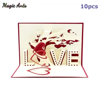 10 pack Wholesale 3D Pop-Up Cards with envelope sticker Wedding laser cut invitation Greeting Card postcard Valentines Day gift
10 pack Wholesale 3D Pop-Up Cards with envelope sticker Wedding laser cut invitation Greeting Card postcard Valentines Day gift