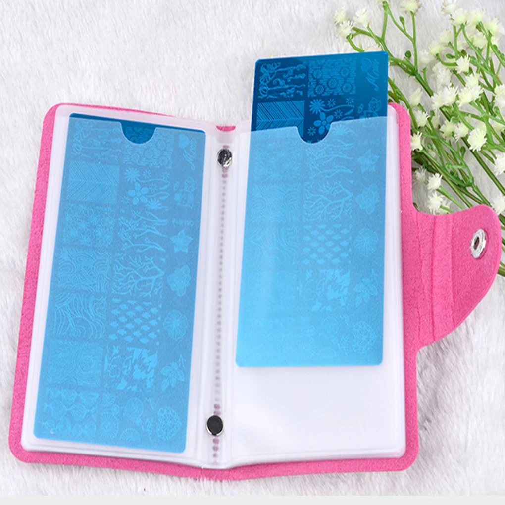 24 Slot PU Nail Art Stamper Plates Stamping Template Storage Case Rectangular Seal Card Package Organizer Holder
24 Slot PU Nail Art Stamper Plates Stamping Template Storage Case Rectangular Seal Card Package Organizer Holder