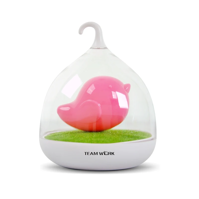 Acrylic Shade Cartoon Bird Cage Shape LED Nightlight Chargeable Sound Sensor SwitcBedroom Bedside Lamp Baby Infant ToucLamp
Acrylic Shade Cartoon Bird Cage Shape LED Nightlight Chargeable Sound Sensor SwitcBedroom Bedside Lamp Baby Infant ToucLamp