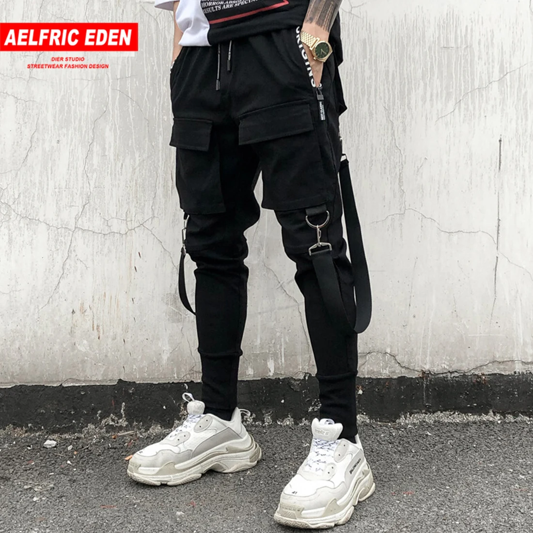 Aelfric Eden 2019 Men's Fashion Personality Slim Elasticity Hip Hop Pants Multi Pocket Haran Joggers Tootsies Singer Costumes
Aelfric Eden 2019 Men's Fashion Personality Slim Elasticity Hip Hop Pants Multi Pocket Haran Joggers Tootsies Singer Costumes