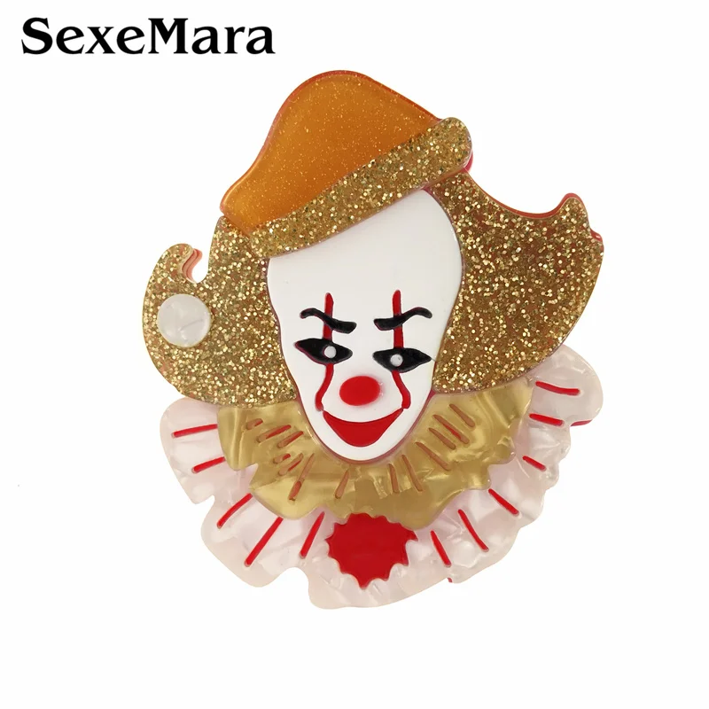 SexeMara Cartoon Acrylic Clown Pins Brooches for Women Men Lapel Pin Backpack Bags Badge Horror Comedy Movie Fan Gifts
SexeMara Cartoon Acrylic Clown Pins Brooches for Women Men Lapel Pin Backpack Bags Badge Horror Comedy Movie Fan Gifts