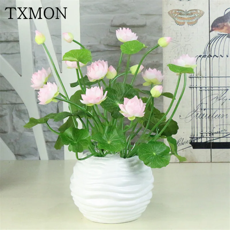 Cute home simulation artificial water lily small mini lotus decoration living room hotel office for Buddha simulation lotus
Cute home simulation artificial water lily small mini lotus decoration living room hotel office for Buddha simulation lotus