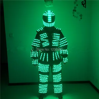 Colorful Led Luminous Robot Suit With Helmet Gloves LED Clothing Growing Light Kryoman Ballroom Costume Party Stage Clothes
Colorful Led Luminous Robot Suit With Helmet Gloves LED Clothing Growing Light Kryoman Ballroom Costume Party Stage Clothes