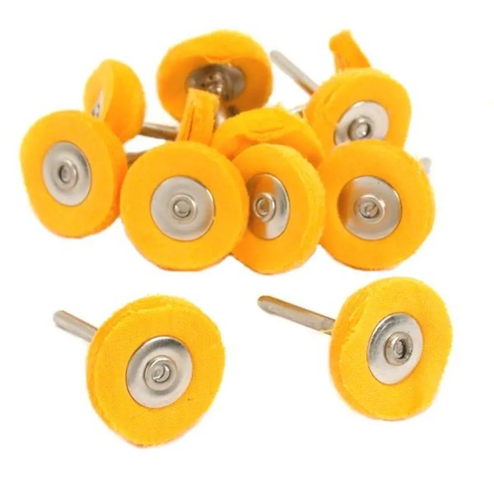 20 Pcs Yellow Muslin Jewelry Metal Polishing Buffing Wheel Brush , 1/8" Shank , Fit Dremel Rotary Tool
20 Pcs Yellow Muslin Jewelry Metal Polishing Buffing Wheel Brush , 1/8" Shank , Fit Dremel Rotary Tool