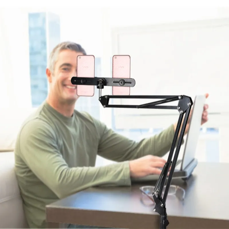 Lightupfoto Suspension Arm Stand Clip Holder and Table Mounting Clamp Pop+Phone Clip Bracket Kits for Entertainment/Live Video
Lightupfoto Suspension Arm Stand Clip Holder and Table Mounting Clamp Pop+Phone Clip Bracket Kits for Entertainment/Live Video