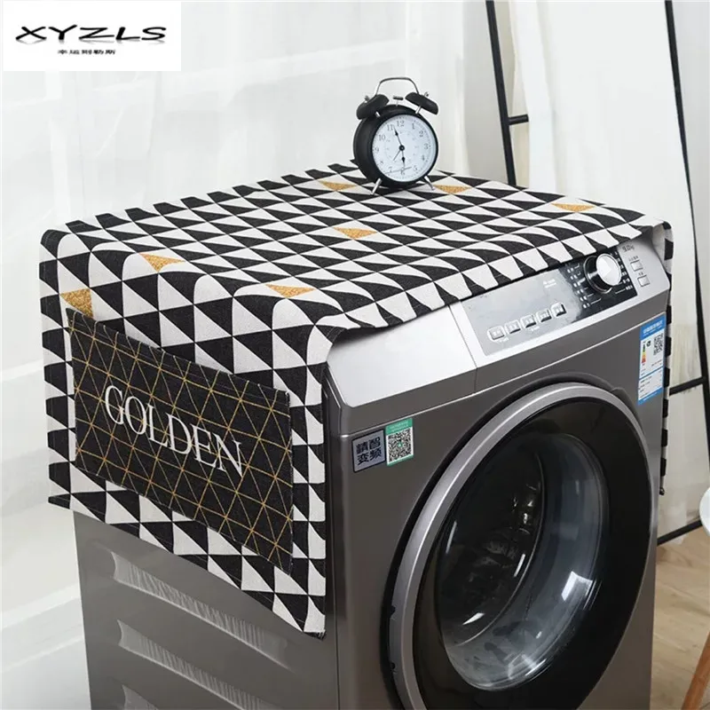 XYZLS Dust Cover for Washing Machine Microwave Oven Refrigerator Cotton Linen Geometric Dustproof Storage Bag Home Decor 1Piece
XYZLS Dust Cover for Washing Machine Microwave Oven Refrigerator Cotton Linen Geometric Dustproof Storage Bag Home Decor 1Piece
