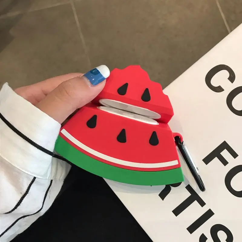 Fashion Watermelon Pattern Soft Silicone Protective Cover Shockproof Case Skin with Carabiner for Airpods 1/2 Charging Box Acces
Fashion Watermelon Pattern Soft Silicone Protective Cover Shockproof Case Skin with Carabiner for Airpods 1/2 Charging Box Acces