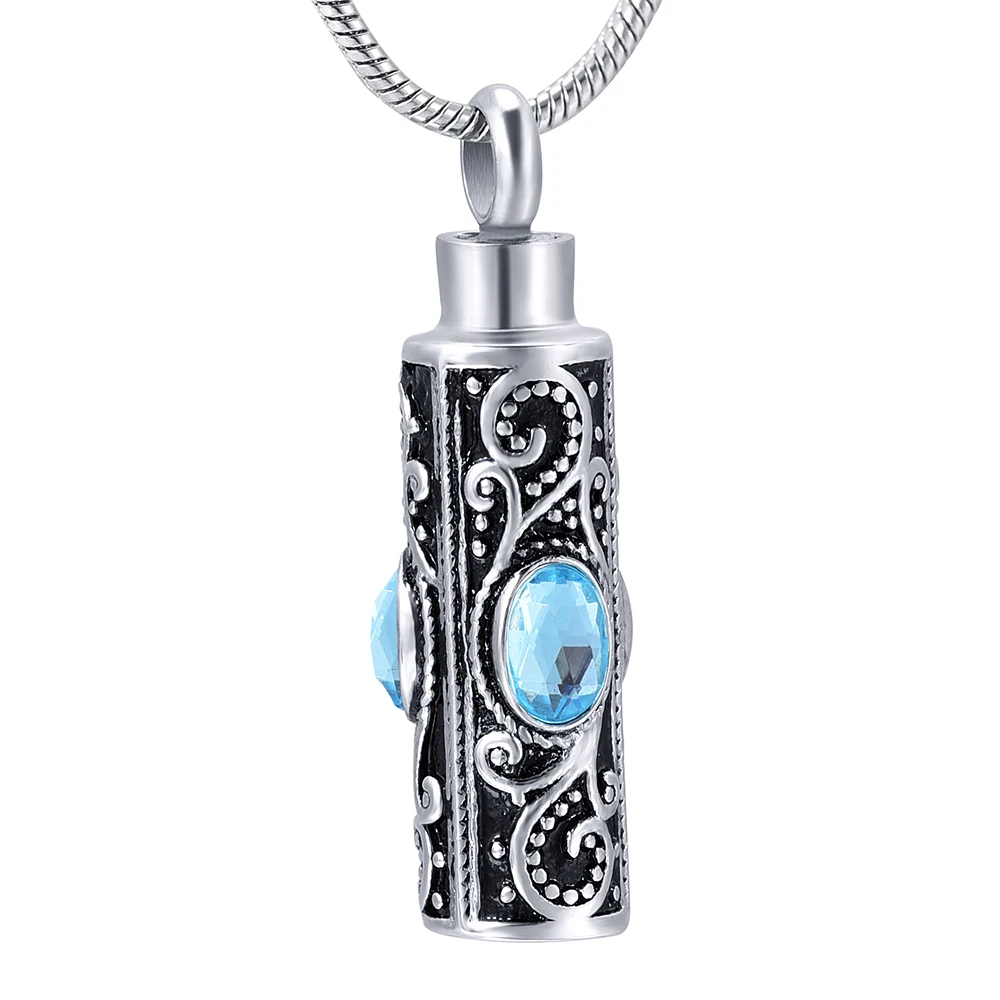Birthstone Cremation Jewelry for Ashes Pendant Necklace Perfume Oil Locket Keepsake Memorial Urn Silver Prayer Box Necklaces
Birthstone Cremation Jewelry for Ashes Pendant Necklace Perfume Oil Locket Keepsake Memorial Urn Silver Prayer Box Necklaces