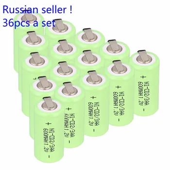 Russian seller ! New arrival for 36 pcs Ni-Cd 1.2V 2/3AA rechargeable battery NiCd Batteries - Green 600 mah
Russian seller ! New arrival for 36 pcs Ni-Cd 1.2V 2/3AA rechargeable battery NiCd Batteries - Green 600 mah