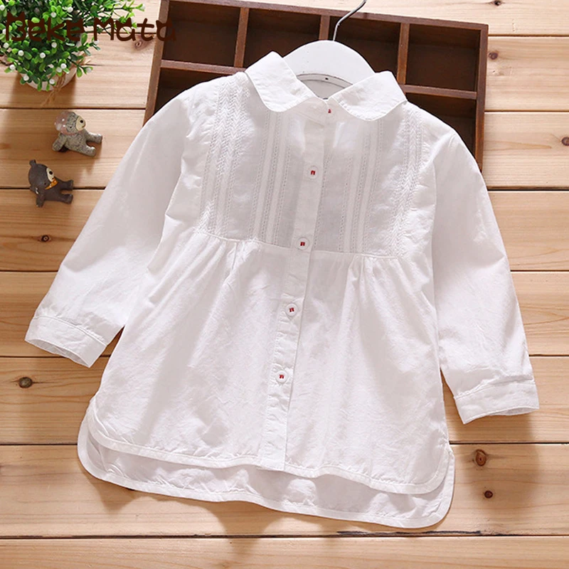 White Blouses For Girls Long Sleeve Lace Toddler Girl Blouses 2018 New Summer Cotton Kids Girl Shirts For Children Clothes 2-7Y
White Blouses For Girls Long Sleeve Lace Toddler Girl Blouses 2018 New Summer Cotton Kids Girl Shirts For Children Clothes 2-7Y