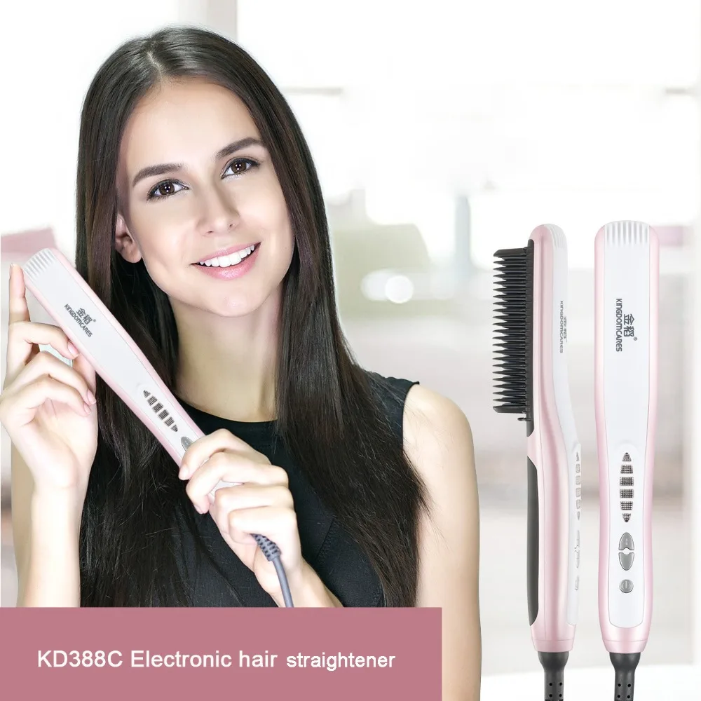 Electric Ionic Anti static Ceramic iron Hair Straightener Brush Straightening Irons Hair Brush Comb Hair Curler Styling Tool
Electric Ionic Anti static Ceramic iron Hair Straightener Brush Straightening Irons Hair Brush Comb Hair Curler Styling Tool