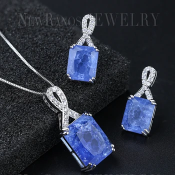 Newranos Geometric Square Jewelry Set Violet Color Natural Fusion Stone Earrings Necklace Sets for Women Jewelry SFX0051404
Newranos Geometric Square Jewelry Set Violet Color Natural Fusion Stone Earrings Necklace Sets for Women Jewelry SFX0051404