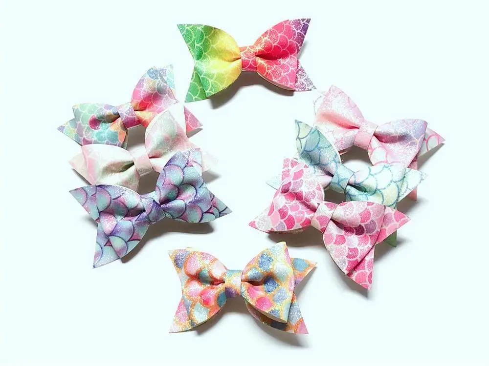 Boutique ins 24pcs Fashion Glitter Gradient Rainbow Bow Hairpins Fairy Mermaid Print Bowknot Hair Clips Princess Headwear
Boutique ins 24pcs Fashion Glitter Gradient Rainbow Bow Hairpins Fairy Mermaid Print Bowknot Hair Clips Princess Headwear