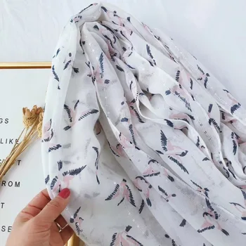 KYQIAO women's scarves 2020 mori girls autumn spring Japanese style fresh long white bird pattern head scarf bufanda mujer
KYQIAO women's scarves 2020 mori girls autumn spring Japanese style fresh long white bird pattern head scarf bufanda mujer
