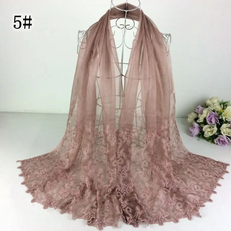 20pcs Floral Embroidery Imitation Silk With Pearls Shawls And Scarves Muslim Hijab Bandana 2019 New Luxury Women Silk Scarf
20pcs Floral Embroidery Imitation Silk With Pearls Shawls And Scarves Muslim Hijab Bandana 2019 New Luxury Women Silk Scarf