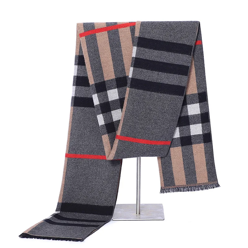 2019 European and American style men's scarves winter cashmere-like scarf young men's warm striped scarf man shawls
2019 European and American style men's scarves winter cashmere-like scarf young men's warm striped scarf man shawls