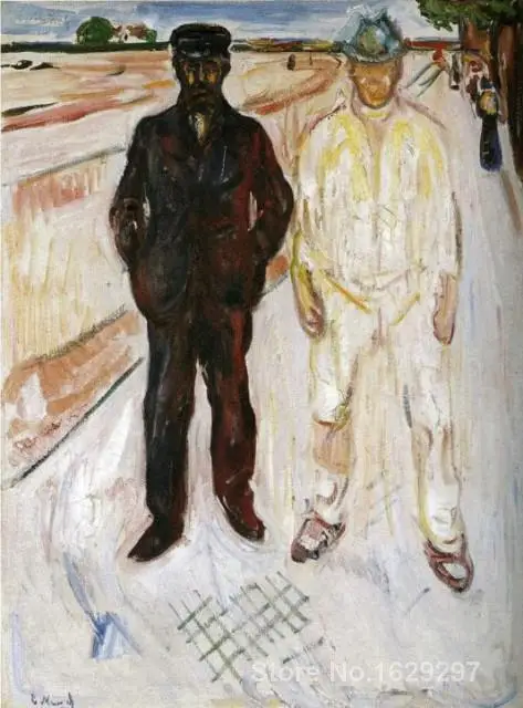Portrait paintings Edvard Munch's reproduction Mason and Mechanic hand painted High quality
Portrait paintings Edvard Munch's reproduction Mason and Mechanic hand painted High quality