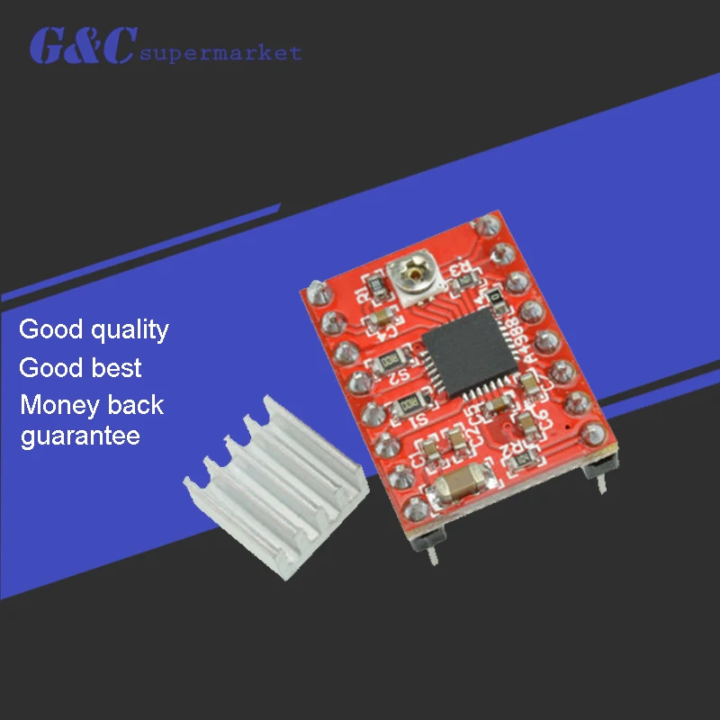 1pcs Reprap Stepper Driver A4988 Stepper Motor Driver Module Dropshipping color:red
1pcs Reprap Stepper Driver A4988 Stepper Motor Driver Module Dropshipping color:red