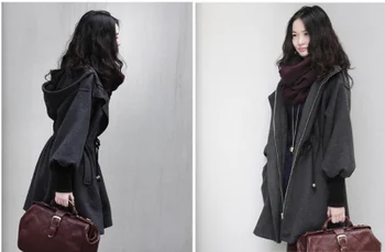 Fashion Casual Hooded Large Size Women Spring Jackets Women Drawstring Slim wool coat female fashion
Fashion Casual Hooded Large Size Women Spring Jackets Women Drawstring Slim wool coat female fashion
