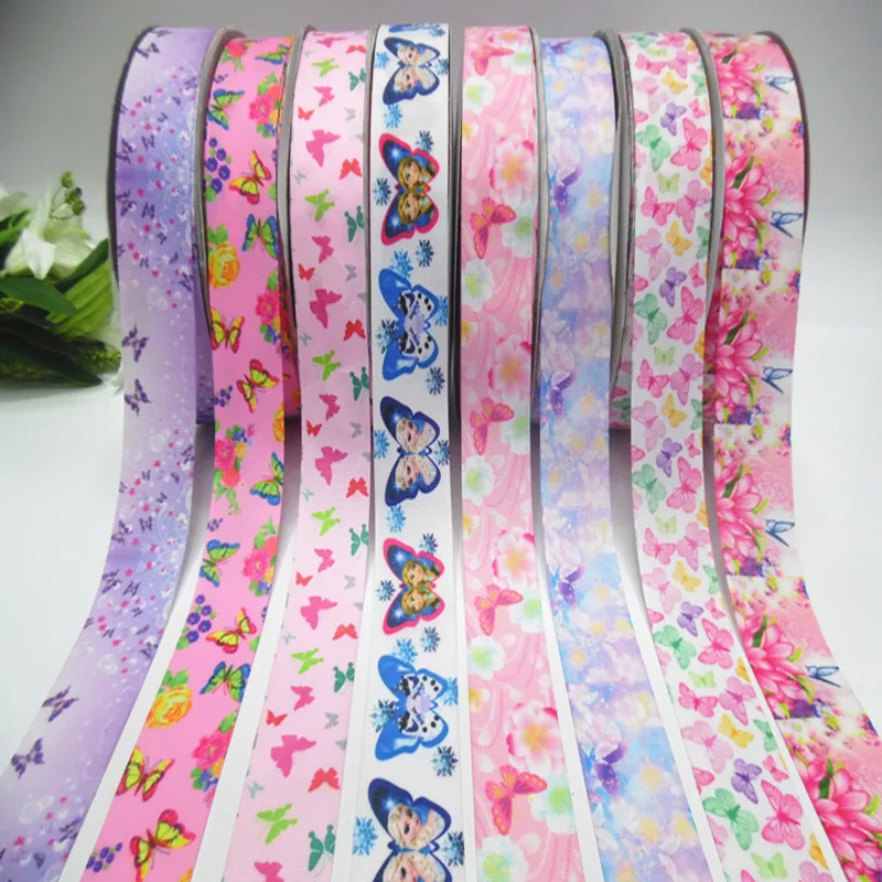 10Yards 25mm 38mm Cartoon Butterfly Ribbons for Crafts Thermal Transfer Printed Grosgrain Ribbon Wedding Accessory DIY material
10Yards 25mm 38mm Cartoon Butterfly Ribbons for Crafts Thermal Transfer Printed Grosgrain Ribbon Wedding Accessory DIY material