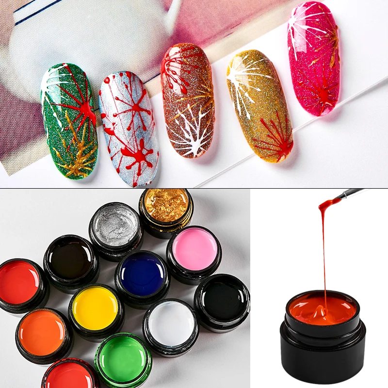 5ml Nail Spider Gel Nail Art Elastic Liner Flower Drawing Color Painting Creative Soak Off Gel Spider Varnish Nail Tips Manicure
5ml Nail Spider Gel Nail Art Elastic Liner Flower Drawing Color Painting Creative Soak Off Gel Spider Varnish Nail Tips Manicure
