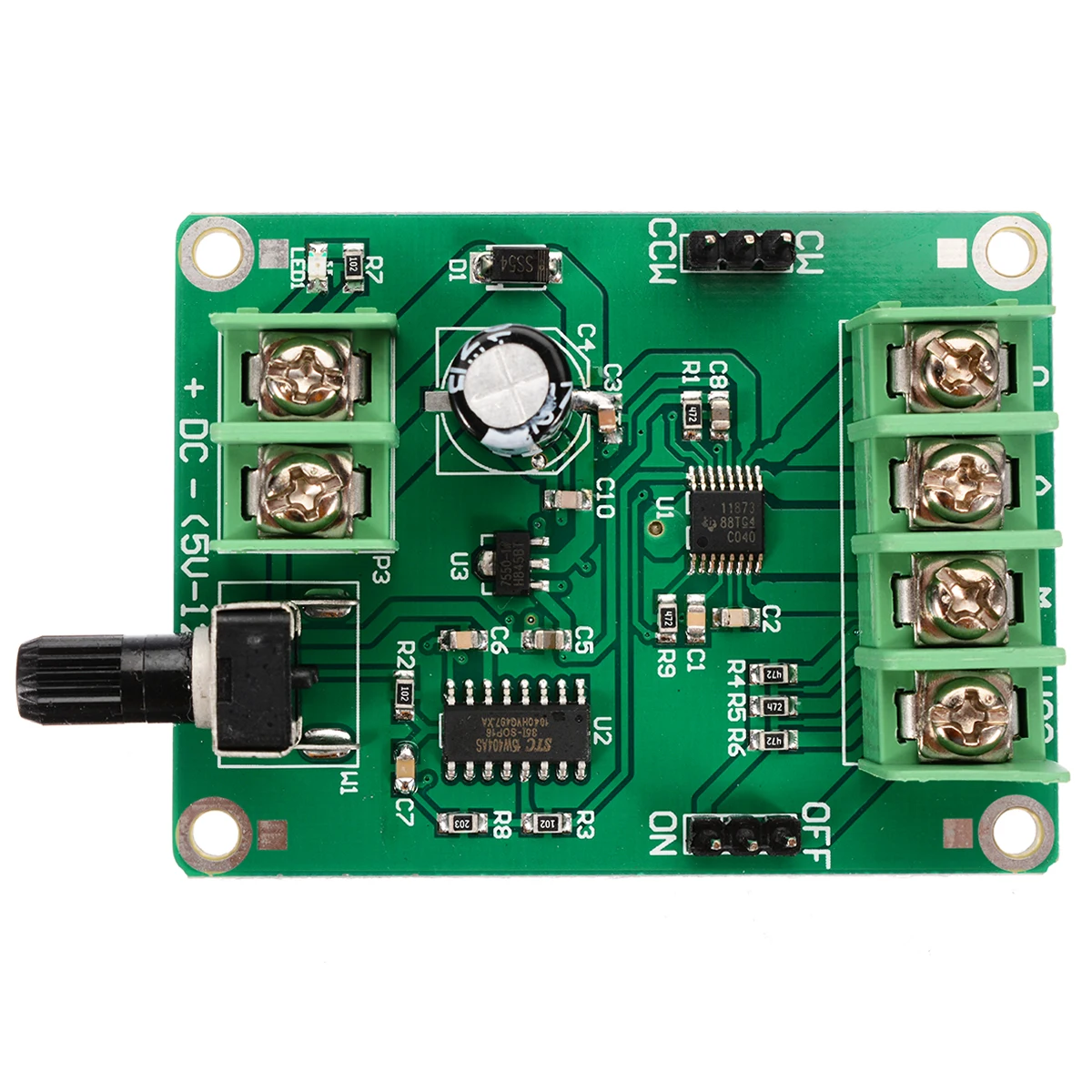 New 5V-12V Dual H-Bridge DC Brushless Motor Driver Module Motor Drive Controller Board For 3/4 Wire Hard Drive Motor