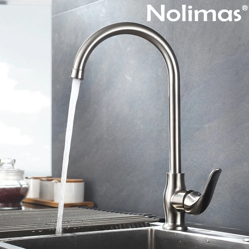 Brushed Nickle paints SUS 304 stainless steel Spool Mixer Water Faucet Kitchen Faucet Hot And Cold Double Control Faucets
Brushed Nickle paints SUS 304 stainless steel Spool Mixer Water Faucet Kitchen Faucet Hot And Cold Double Control Faucets