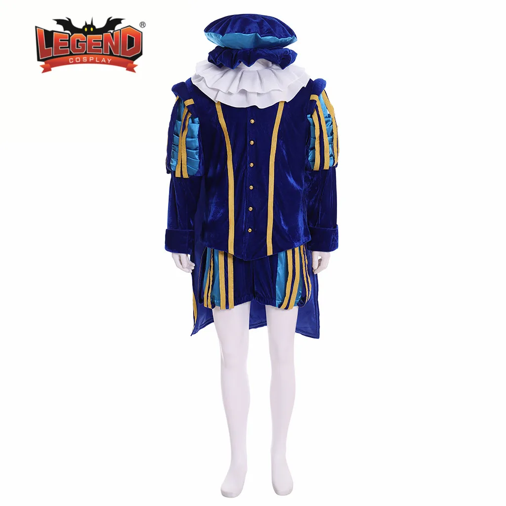 Queen Elizabeth Tudor Period Medieval Men cosplay blue outfit Vintage Men's Costumes Medieval Renaissance blue Gown with cape
Queen Elizabeth Tudor Period Medieval Men cosplay blue outfit Vintage Men's Costumes Medieval Renaissance blue Gown with cape