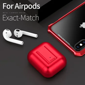 Luxury Metal Shockproof Earphone Cover For Apple Wireless Bluetooth Headset Airpods Aluminum Protection Cases Accessories Funda
Luxury Metal Shockproof Earphone Cover For Apple Wireless Bluetooth Headset Airpods Aluminum Protection Cases Accessories Funda