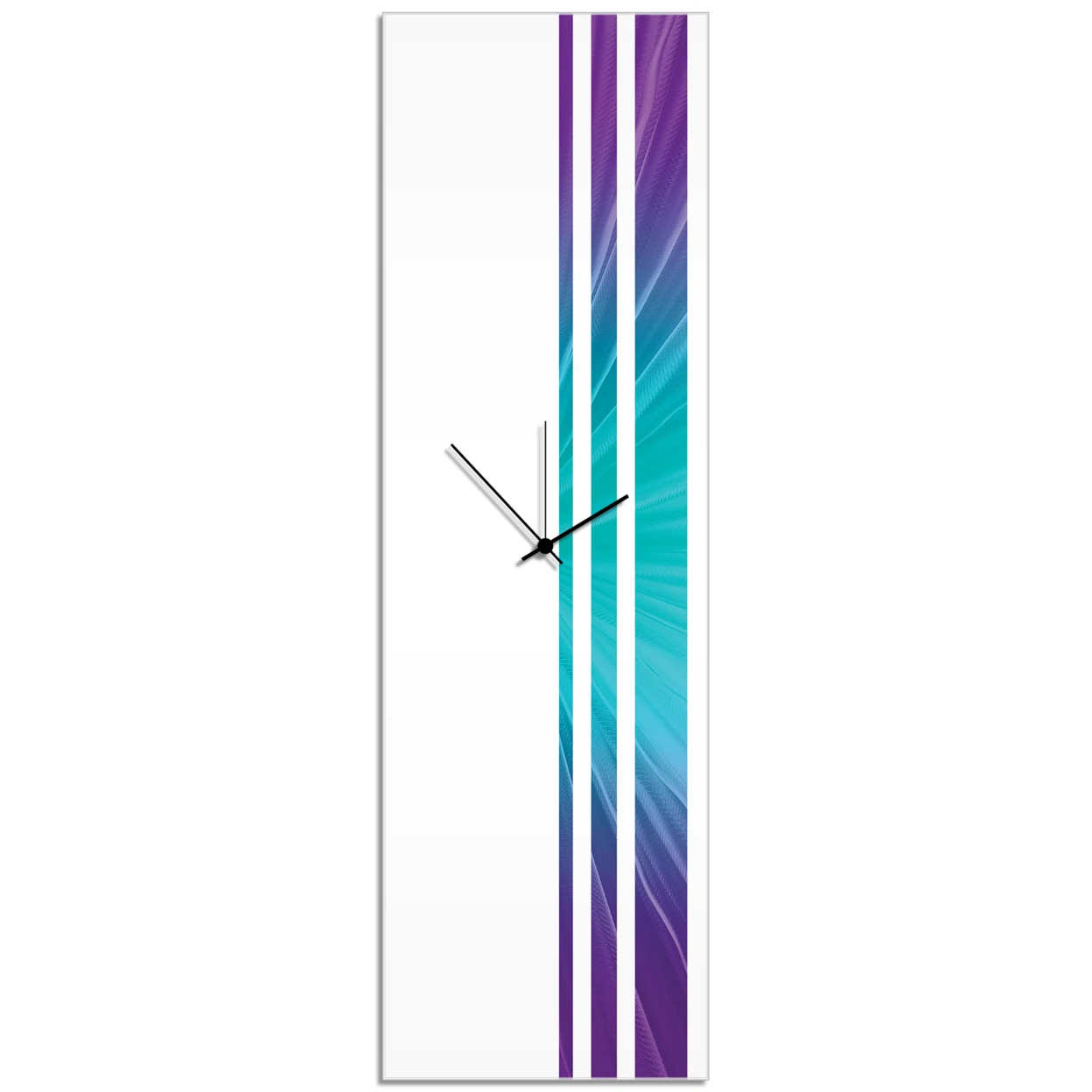 Nebula Triple Stripe Clock-Black Hands
