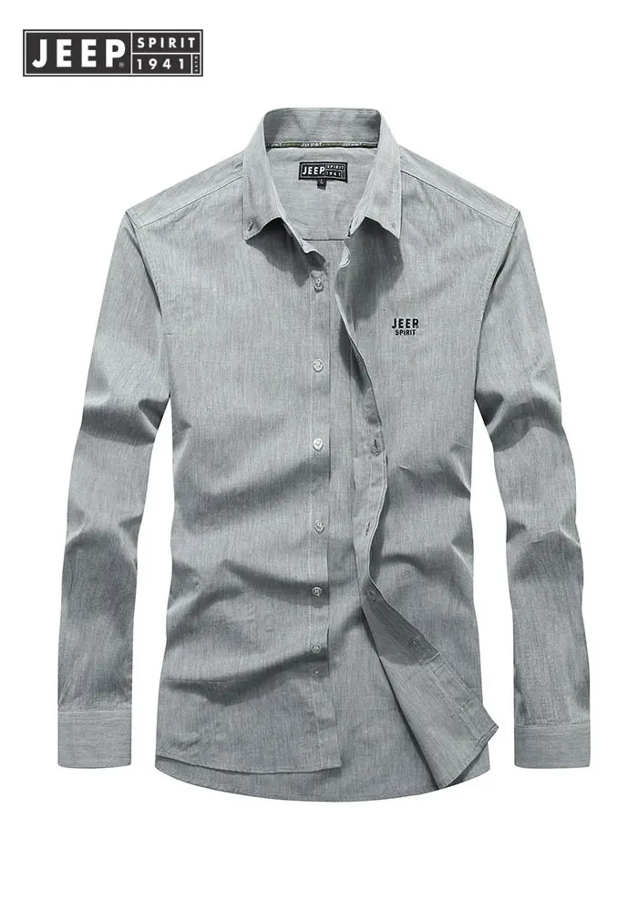 Brand JEEP Long Sleeve Dress Shirts Men Clothing 2019 New Autumn Straight Casual Fashion Shirts M~4XL Smart Casual Shirts
Brand JEEP Long Sleeve Dress Shirts Men Clothing 2019 New Autumn Straight Casual Fashion Shirts M~4XL Smart Casual Shirts