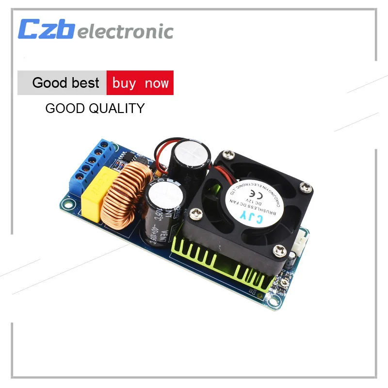 IRS2092S 500W Mono Channel Digital Class D HIFI Power Amp Amplifier Board W/ FAN 
IRS2092S 500W Mono Channel Digital Class D HIFI Power Amp Amplifier Board W/ FAN