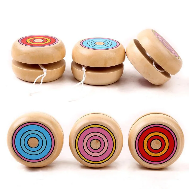 

1pcs Magic Yoyo Wooden YO-YO Ball Spin Professional Classic Toys Yo Yo For Kids Children Gift Present B0586