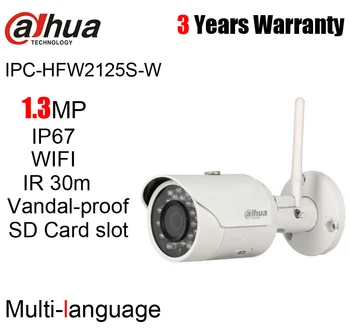 Dahua Original IPC-HFW2125S-W 1.3MP WIFI Mini Bullet IP Camera IR30m Vandal-proof Multi-language SD Card Slot Network Camera
Dahua Original IPC-HFW2125S-W 1.3MP WIFI Mini Bullet IP Camera IR30m Vandal-proof Multi-language SD Card Slot Network Camera