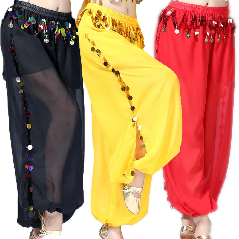 Ladies Belly Dance Costume Harem Pants Long Indian Dance Trousers Bollywood Outfits Carnival Performance Chiffon Elastic Waist
Ladies Belly Dance Costume Harem Pants Long Indian Dance Trousers Bollywood Outfits Carnival Performance Chiffon Elastic Waist