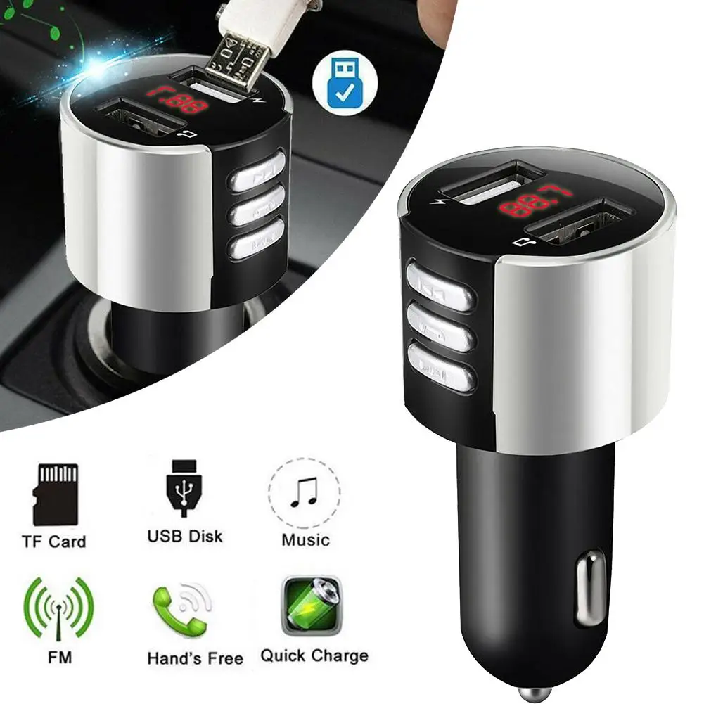 Modulator Usb Car Charger Bluetooth Car FM Transmitter Radio Adapter USB Charger MP3 Player Quick Charge Ladowarka Samochodowa
Modulator Usb Car Charger Bluetooth Car FM Transmitter Radio Adapter USB Charger MP3 Player Quick Charge Ladowarka Samochodowa