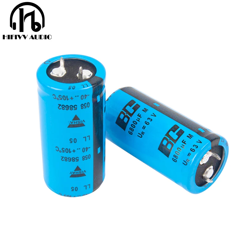 Hifivv audio BC 63V 6800UF electrolytic capacitor HIFI audio amplifier Electronic component 25mm*50mm
Hifivv audio BC 63V 6800UF electrolytic capacitor HIFI audio amplifier Electronic component 25mm*50mm