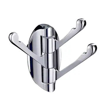 180 Degree Rotation Bathroom Robe Hooks Holder Wall Mounted Adjustable 3 Hooks Cloth Hat Towel Hook Hangers
180 Degree Rotation Bathroom Robe Hooks Holder Wall Mounted Adjustable 3 Hooks Cloth Hat Towel Hook Hangers