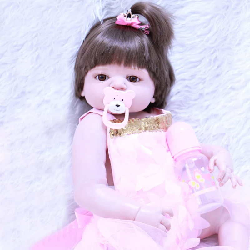 Фото Силиконовые куклы Новорожденные реалистичные для новорожденных девочек подарок