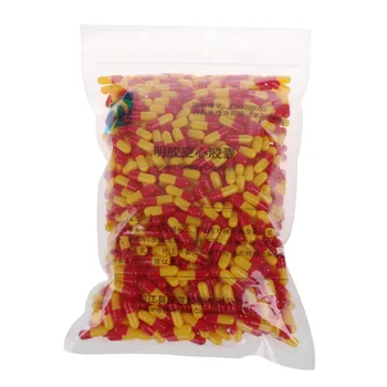 1000Pcs/Bag Red Yellow Gelatin Empty Capsules Hollow Gelatin Capsules Empty Pill Capsule Pill Cases Splitters
1000Pcs/Bag Red Yellow Gelatin Empty Capsules Hollow Gelatin Capsules Empty Pill Capsule Pill Cases Splitters