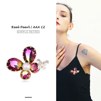 Hongye Butterfly Women Freshwater Pearl CZ 925 Brooches Gold Brooch Sweater Dress Pins Fine Jewelry Party Wedding Accessories
Hongye Butterfly Women Freshwater Pearl CZ 925 Brooches Gold Brooch Sweater Dress Pins Fine Jewelry Party Wedding Accessories
