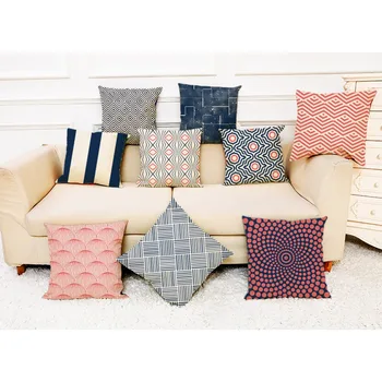 Red Geometry pattern Cushion cover Black white Stripes Printed pillowcases Linen Pillow covers Sofa home decoration accessories
Red Geometry pattern Cushion cover Black white Stripes Printed pillowcases Linen Pillow covers Sofa home decoration accessories