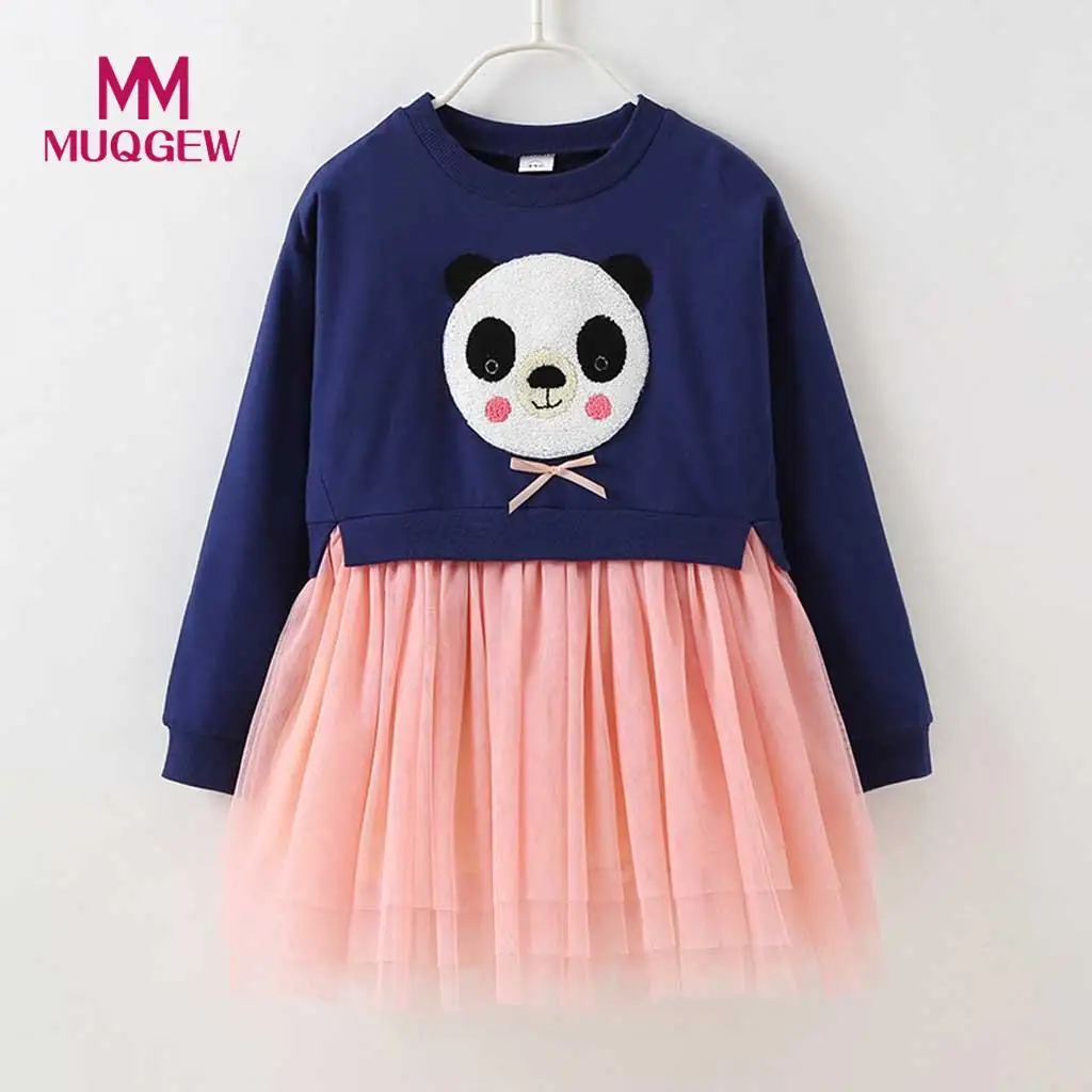 MUQGEW Cute Toddler Kid Baby Girl Cartoon Panda Princess Lace Dress Outfits Long Sleeve Clothes Soft Cotton vestidos 2019 Spring
MUQGEW Cute Toddler Kid Baby Girl Cartoon Panda Princess Lace Dress Outfits Long Sleeve Clothes Soft Cotton vestidos 2019 Spring