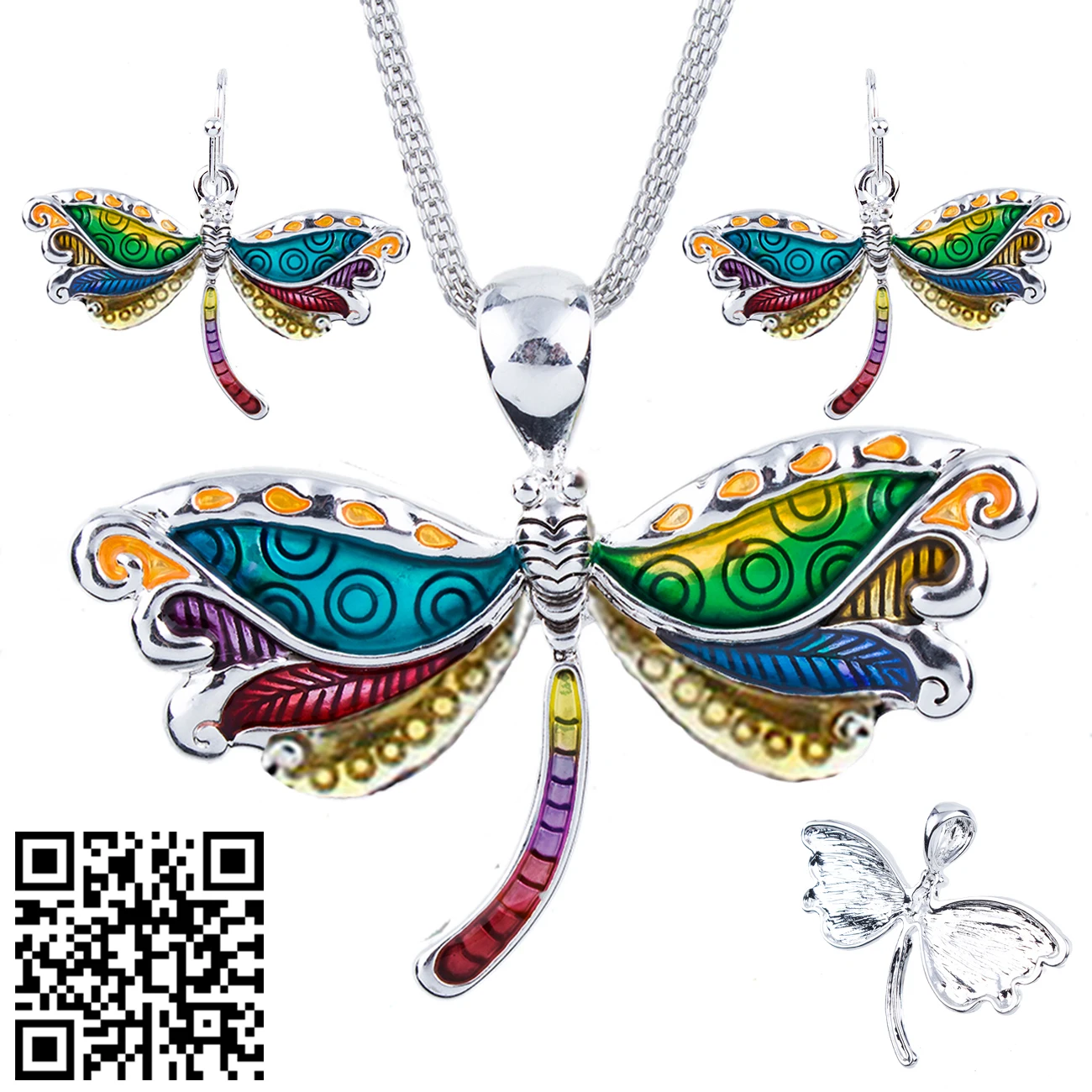 1set Dragonfly Necklace Earrings Set Alloy Unique Dragonfly Design Gift Animal Pendant Jewelry Sets Rainbow Charm Accessories
1set Dragonfly Necklace Earrings Set Alloy Unique Dragonfly Design Gift Animal Pendant Jewelry Sets Rainbow Charm Accessories