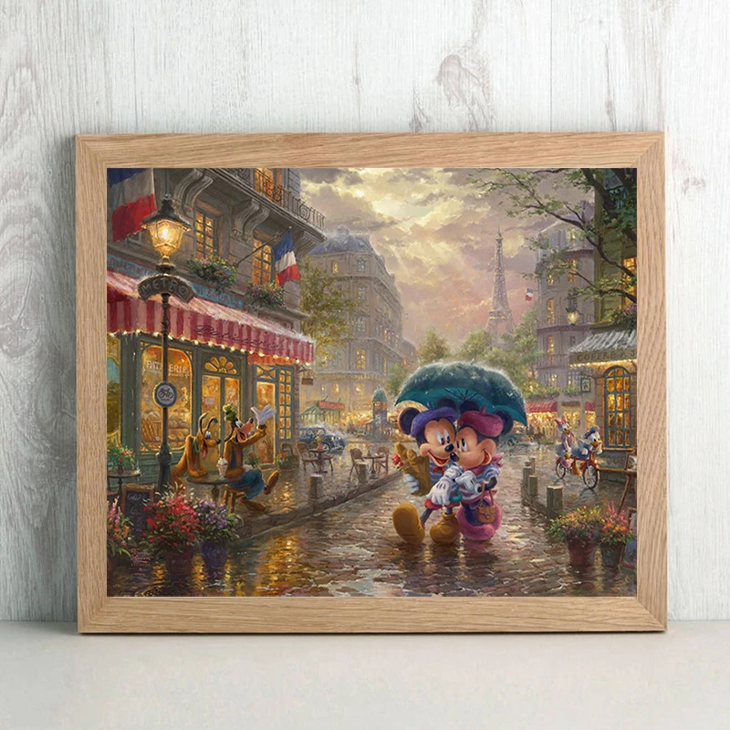 Thomas Kinkade Mickey And Minnie Paris Cartoon Canvas Painting Print Living Room Home Decor Modern Wall Art Oil Painting Poster
Thomas Kinkade Mickey And Minnie Paris Cartoon Canvas Painting Print Living Room Home Decor Modern Wall Art Oil Painting Poster